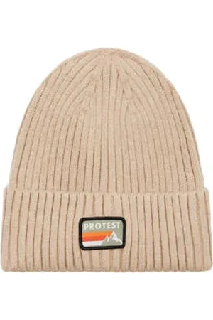 Protest Muts met logo beige