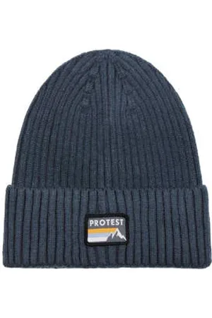 Protest Muts met logo blauw