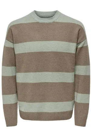 Only & Sons Gebreide trui bruin