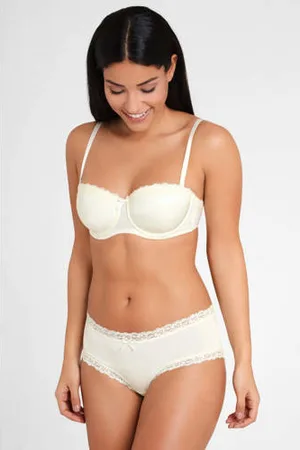 QS by s.Oliver Voorgevormde strapless beugelbh ecru