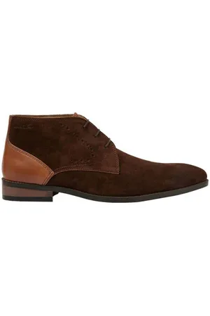 Van Lier Vienna suède veterschoenen bruin
