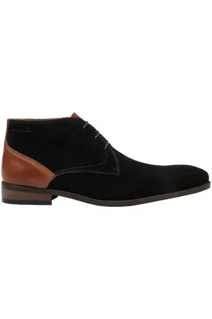 Van Lier Vienna suède veterschoenen zwart