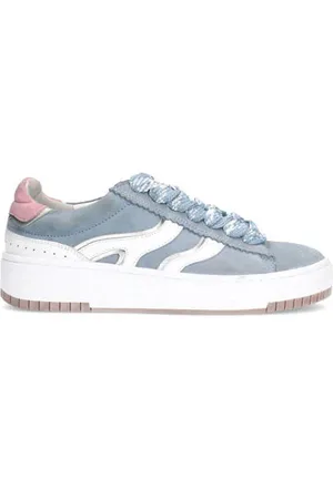 Sacha Suède sneakers lichtblauw