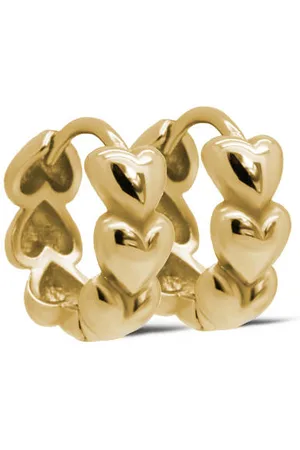 KARMA Jewelry Gold plated oorbellen Connected Hearts