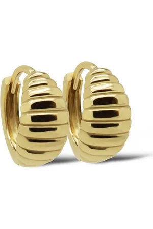 KARMA Jewelry Gold plated oorbellen Hinged Hoops