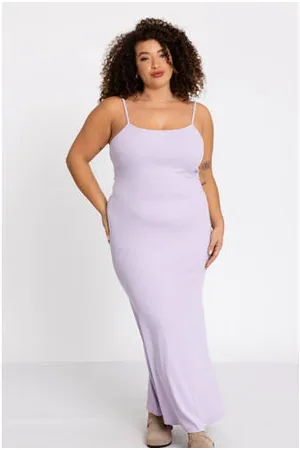 Yoek Lounge bodycon maxi jurk