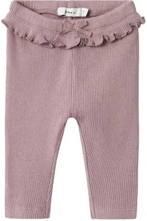 NAME IT BABY slim legging paars