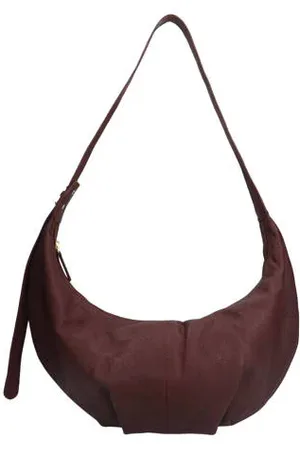 Manfield Leren schoudertas rood