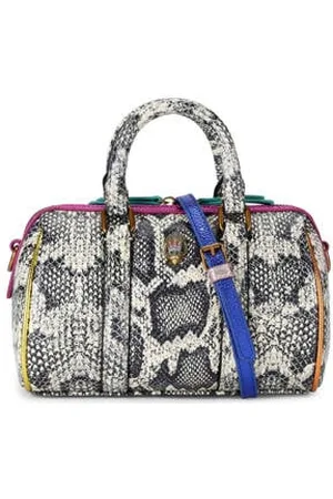 Kurt Geiger Leren crossbody tas Boston met slangenprint