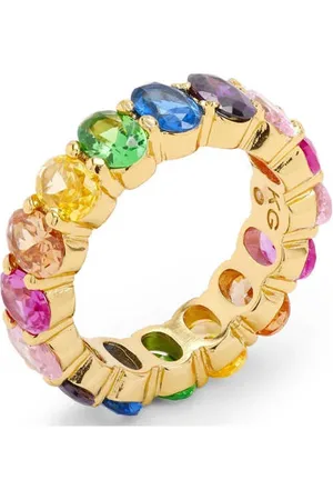 Kurt Geiger Ring Oval Mix Band met strass