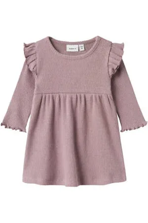 NAME IT BABY korte jurk paars