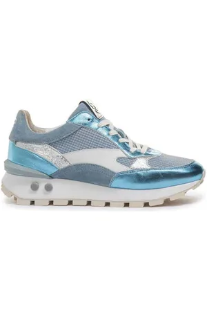 Floris van Bommel Blokki 04.09 leren sneakers lichtblauw