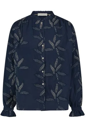 NUKUS Blouse donkerblauw