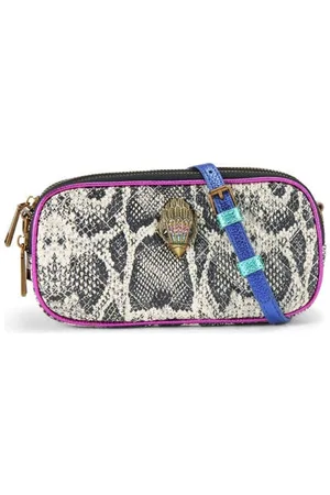 Kurt Geiger Leren crossbody tas Kensington met slangenprint