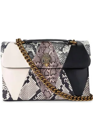 Kurt Geiger Leren crossbody tas Kensington met slangenprint