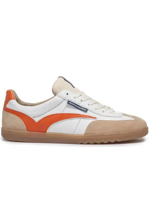 Floris van Bommel Leren sneakers wit/