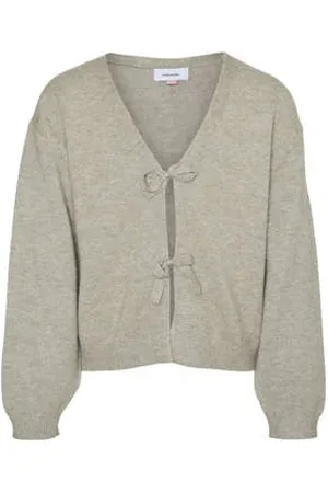 VERO MODA Vest zand fijn gebreid