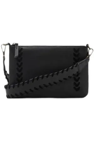 MANGO Leren crossbody tas