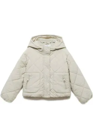 MANGO Gewatteerde jas beige
