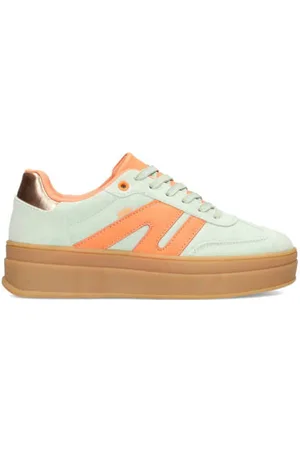 Posh By Poelman Noë sneakers mintgrpoen/oranje