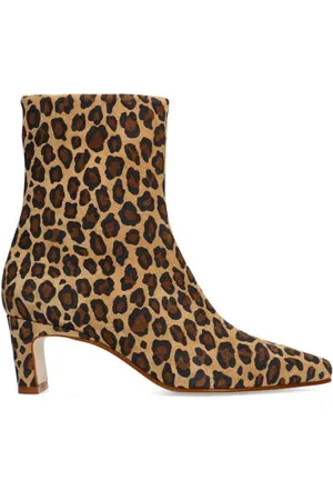Manfield Suède enkellaarzen /bruin