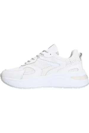 Manfield Chunky leren sneakers