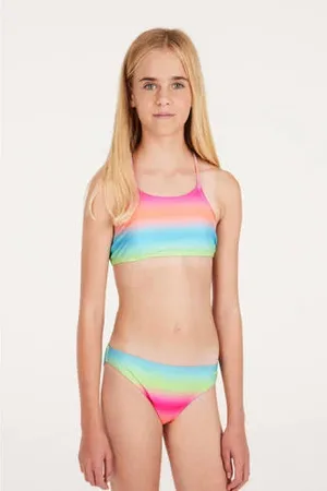 Protest Crop bikini PRTJONOI JR blauw/roze/oranje/groen