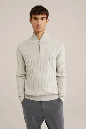 WE Fashion Trui fijn gebreid beige