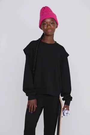 CoolCat Sweater Topaz met Schouder Detail