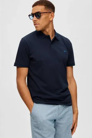 SELECTED Regular fit polo SLHDANTE met logo