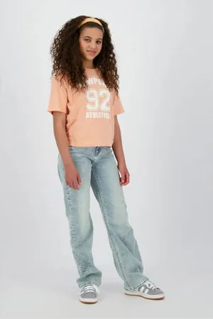 Raizzed Wide leg regular waist jeans light blue denim
