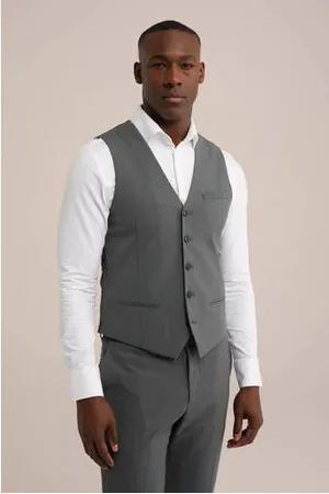 WE Fashion Gilet grijsgroen