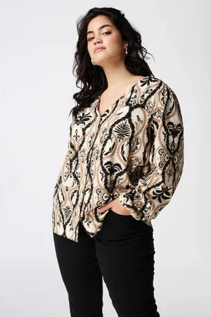 MS Mode Blousetop taupe