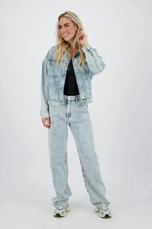 Raizzed Regular waist wide leg jeans Savanna Heart