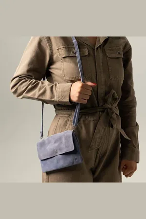 Manfield Suede crossbody tas