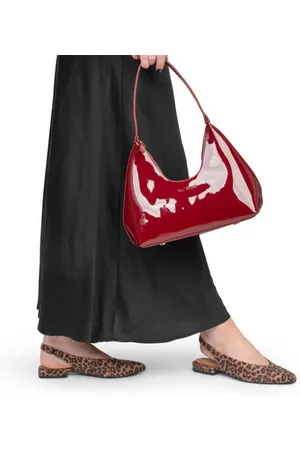 Posh By Poelman Anna slingback loafers met panterprint cognac/donkerbruin