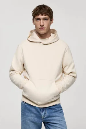 MANGO Hoodie ecru