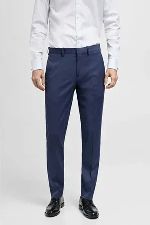 MANGO Super skinny pantalon blauw