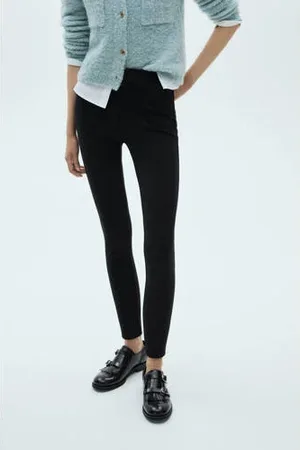 MANGO Skinny regular waist broek