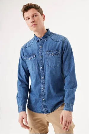 Garcia Slim fit denim overhemd