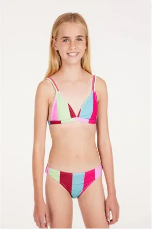 Protest Triangel bikini PRTABBY JR roze/blauw/groen