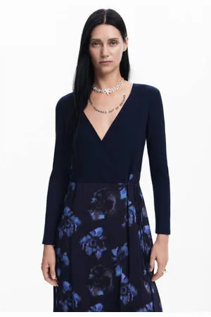 Desigual Gebloemde wikkeljurk