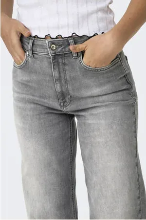 ONLY High waist wide leg jeans ONLMADISON grey denim
