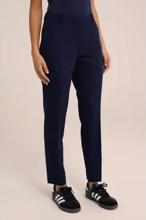 WE Fashion Slim fit pantalon marine