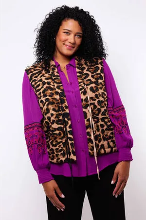 Exxcellent Gilet met panterprint