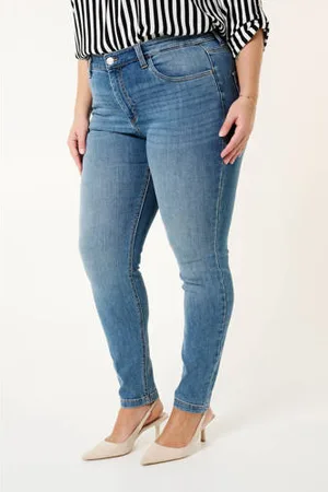 MS Mode Slim fit jeans blue denim