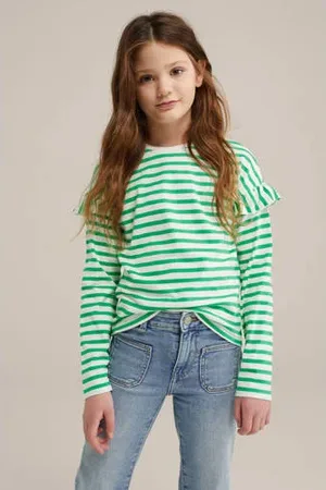 WE Fashion Longsleeve groen