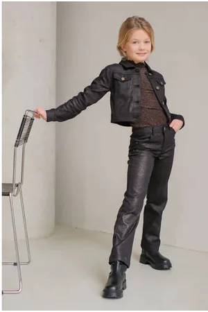 Like Flo Coated straight leg jeans Fine