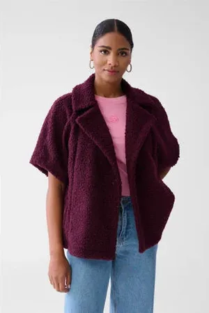 SHOEBY Gilet donkerrood