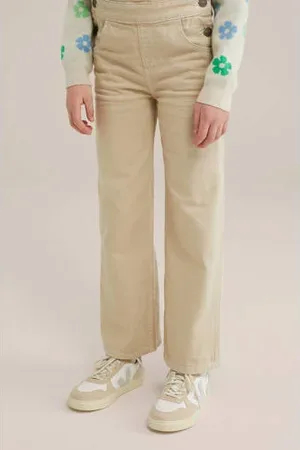 WE Fashion Blue Ridge loose tuinbroek beige